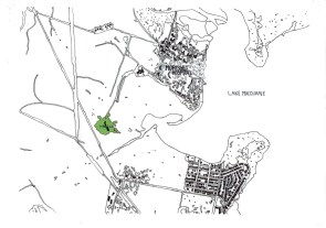 Hand Drawn SIte Plan green